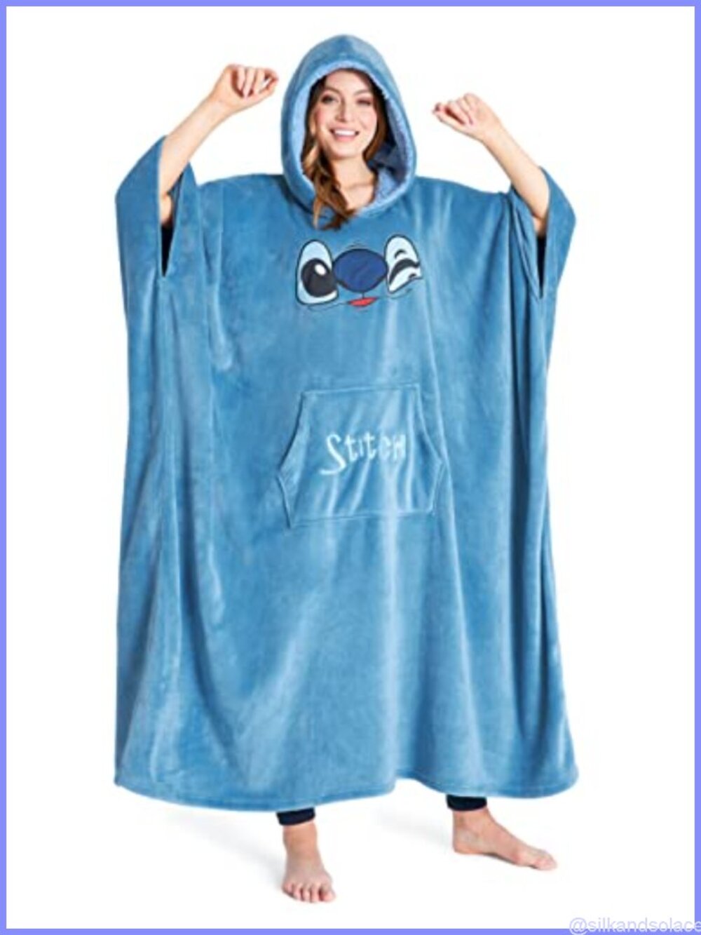 Oversized Fleece Hoodie Blanket with Sherpa Hood & Pocket